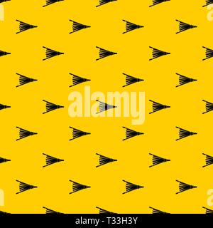 Fire bellows pattern seamless vector repeat geometric yellow for any design Stock Vector