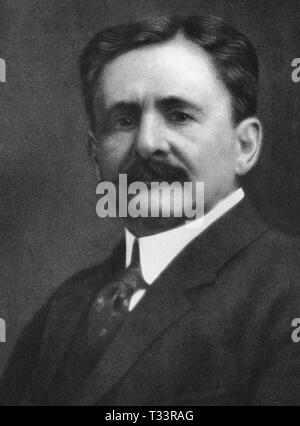 Albert Michelson (1852-1931), in his laboratory with a spectroscope ...