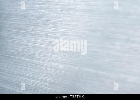 brushed metal surface in an angle view Stock Photo