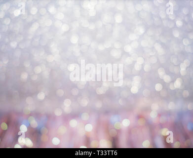 blurred festive classy upscale circles white silver background Stock Photo