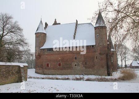 Hernen Castle in the winter Stock Photo