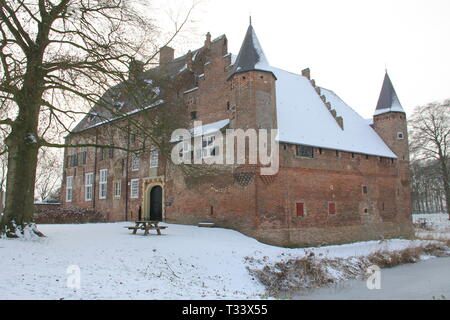 Hernen Castle in the winter Stock Photo