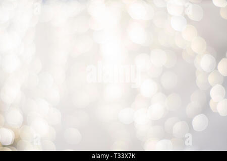 blurred festive classy upscale circles white silver background Stock Photo