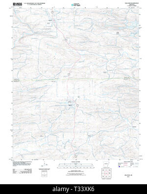 USGS TOPO Map Arkansas AR Gillham 20110812 TM Restoration Stock Photo