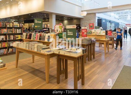 New Jersey, NJ, October 6 2018: Barnes and Noble store interior. Barnes & Noble Booksellers is the largest retail bookseller in the United States. Stock Photo