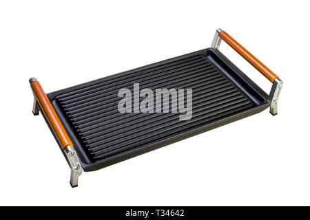 Non stick pan-tray for grill Stock Photo