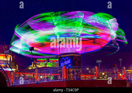 Fairground ride at the Great Dorset Steam Fair, Dorset UK Stock Photo