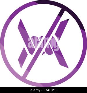 Barbed wire icon. Flat color design. Vector illustration. Stock Vector