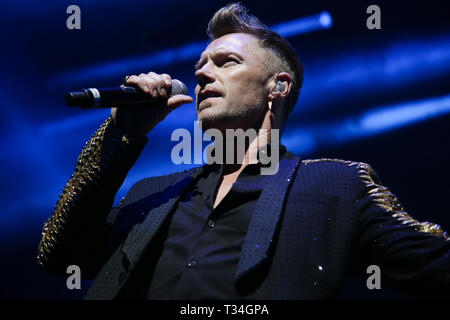 Ronan Keating seen performing at the ICC in Sydney during the Boyzone's Thank You & Goodnight Farewell Tour. Stock Photo