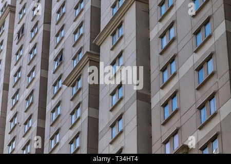 Close-up of skyscraper windows, Indonesia Stock Photo