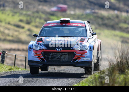 Alan Carmichael and Ivor Lamont in their Subaru Impreza WRC competing ...