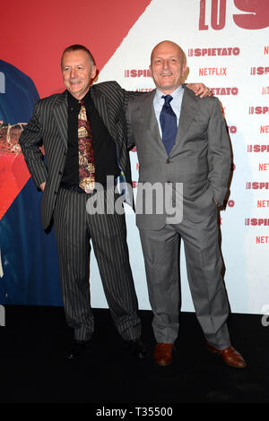 Milan, Italy. 07th Apr, 2019. Milan, Premiere of the movie Netflix "The
