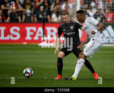 July 26, 2018 Los Angeles, CALos Angeles FC midfielder Lee Nguyen #24  during the Los Angeles Football Club vs LA Galaxy at BANC OF CALIFORNIA  Stadium in Los Angeles, Ca on July