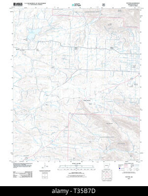 USGS TOPO Map Arkansas AR Potter 20110811 TM Restoration Stock Photo