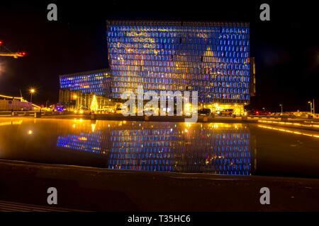 The Concert Hall Harper in Reykjavik, Iceland Stock Photo