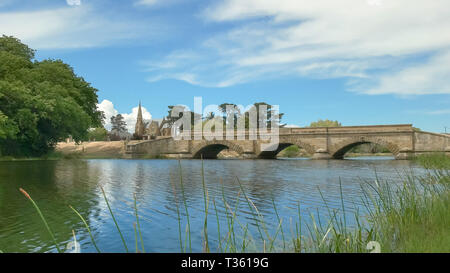 the historic sandstone bridge at ross in tasmania, australia Stock Photo