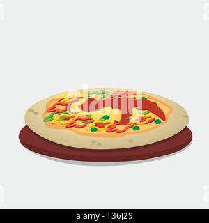 italian pizza vector illustration Stock Vector