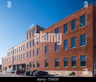 Plant Chicago, former meatpacking facility converted into a vertical farm and sustainable business complex Stock Photo