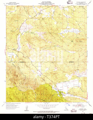 Aguanga, California, map 1954, 1:24000, United States of America by 