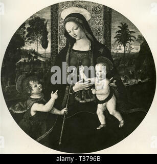 Virgin and Child with Saint John the Baptist; Guido Reni, Italian, 1575 ...