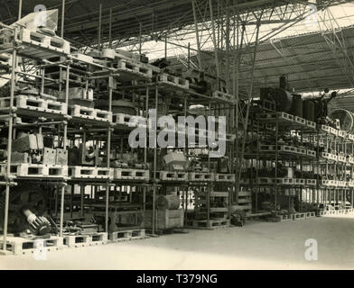 Factory deposit at furnace Filippi, Castelnuovo di Magra, Italy 1950s Stock Photo