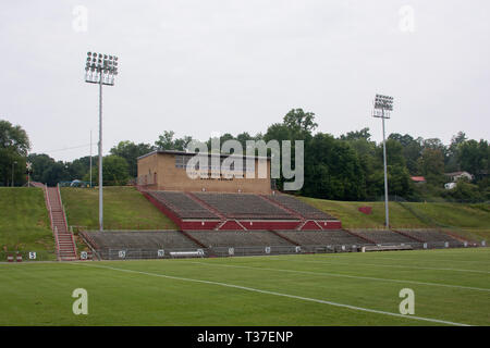 Oak Ridge High School was started during military control and has retained its pride and history over the years & particularly with its football team. Stock Photo