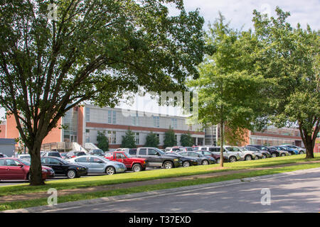 Oak Ridge High School was started during military control and has retained its pride and history over the years & particularly with its football team. Stock Photo