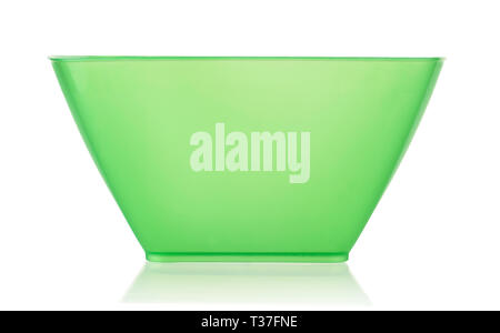 Plastic bowl isolated on white background Stock Photo