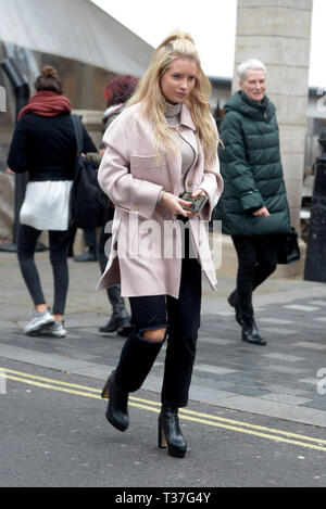 Lottie Moss seen at Harry's Bar, James Street after enjoying a nice