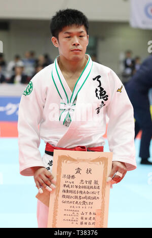 Fukuoka, Japan. 7th Apr, 2019.  Toru Shishime Judo : All Japan Selected Judo Championships Men's -60kg Award Ceremony in Fukuoka, Japan . Credit: Naoki Morita/AFLO SPORT/Alamy Live News Stock Photo