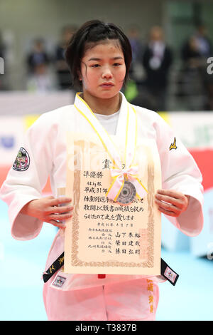 Fukuoka, Japan. 7th Apr, 2019. Tamami Yamazaki Judo : All Japan Selected Judo Championships Women's -48kg Award Ceremony in Fukuoka, Japan . Credit: Naoki Morita/AFLO SPORT/Alamy Live News Stock Photo