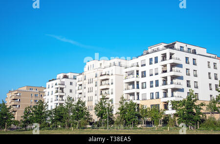 New modern apartment houses seen in Berlin, Germany Stock Photo