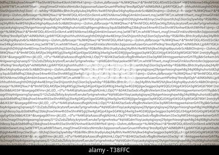 A lot of gray complicated crypto symbols on white, data encryption binary code concept Stock Vector