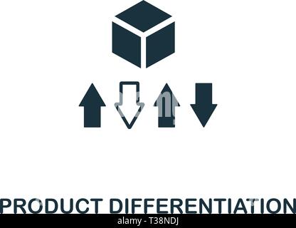 Product Differentiation icon. Creative element design from content icons collection. Pixel perfect Product Differentiation icon for web design, apps,  Stock Vector