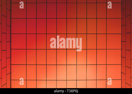 Orange brick wall texture background. Orange bricks pattern on wall for abstract background Stock Photo
