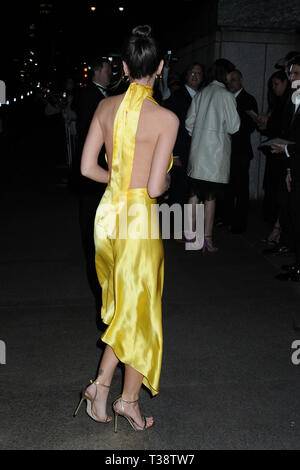Emily Ratajkowski Yellow Satin Celebrity Dress Marc Jacobs Wedding