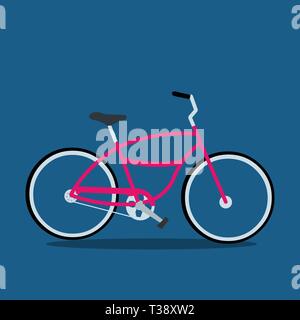 retro bicycle vector icon illustration Stock Vector
