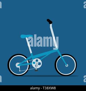 folding bicycle vector icon illustration Stock Vector