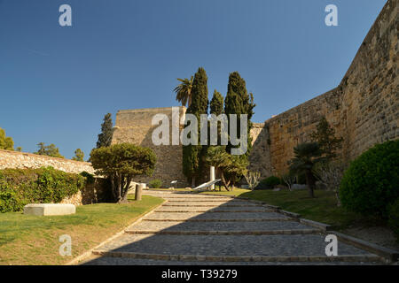 The Roman walls of the city of Tarragona, Spain Stock Photo