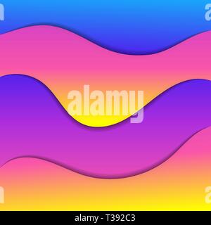 Liquid color abstract background design. Fluid vector gradient design for banner, post Stock Vector
