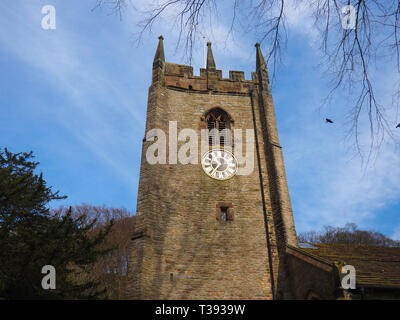 St Christopher's Church, Pott Shrigley, Cheshire, UK Stock Photo