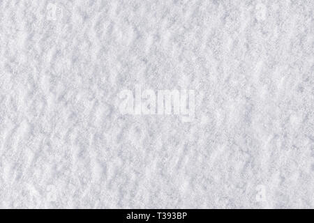 White snow surface close up. Texture and background Stock Photo