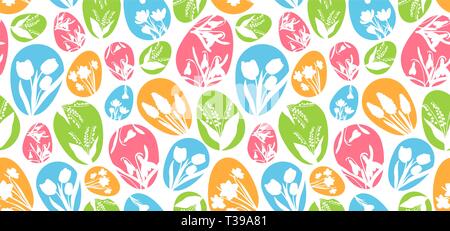 Easter eggs for Easter holidays design. Happy Easter day vector clip art for your design project. Vector icons flat style. Stock Vector