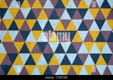 New doormat rug colorful abstract geometric background and texture Stock Photo