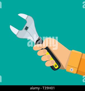 Allen wrench with plastic handle. vector illustration in flat style Stock Vector