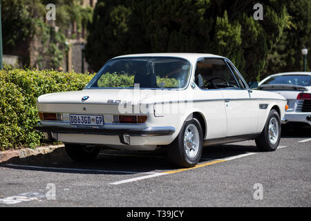 Cape Town, South Africa. 31 March 2019.A vintage BMW 3.0 cs coupe parked on the side street. Stock Photo