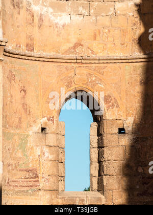 Frescos on the walls of the ruins of St George of the Greeks Church in Famagusta Stock Photo