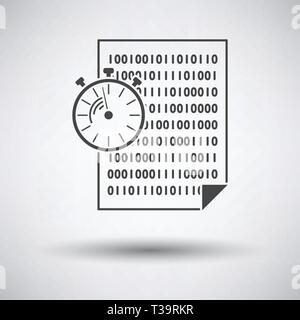 Fast Development Icon on gray background, round shadow. Vector illustration. Stock Vector