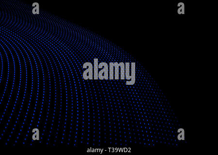 light blue lines and points on dark background with cold texture and ...