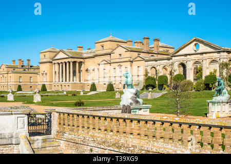 Holkham hall Stately home in North Norfolk, East Anglia, England, UK Stock Photo